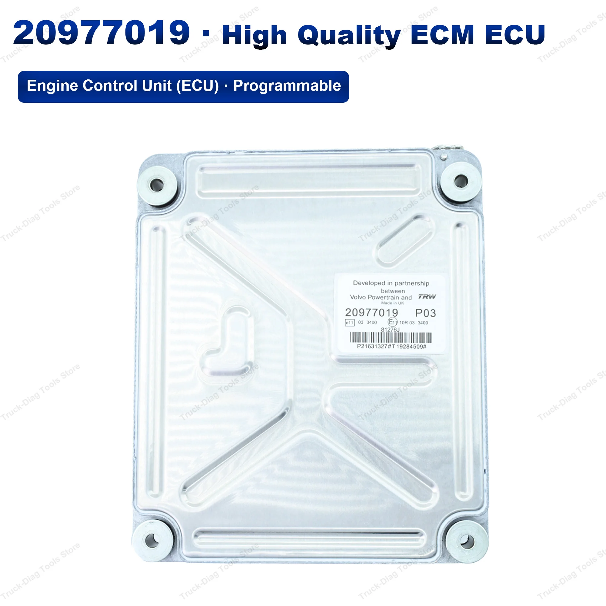 Original Quality OEM 20977019 P03 Engine ECU Module, with program, Fit For Volvo FH FM D13 Mack MP8 Truck Excavato