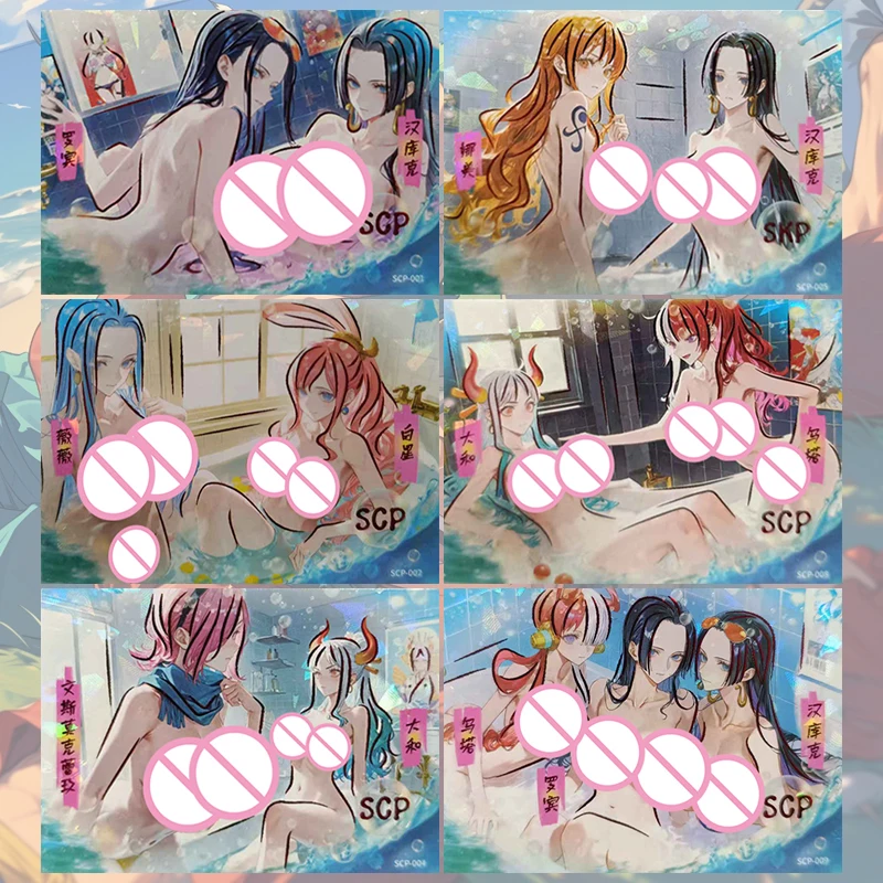 Anime One Piece SCP Cards Boa Hancock Uta Nami Yamato Nico Robin Collectible Cards Christmas Birthday Gifts Children's Toys