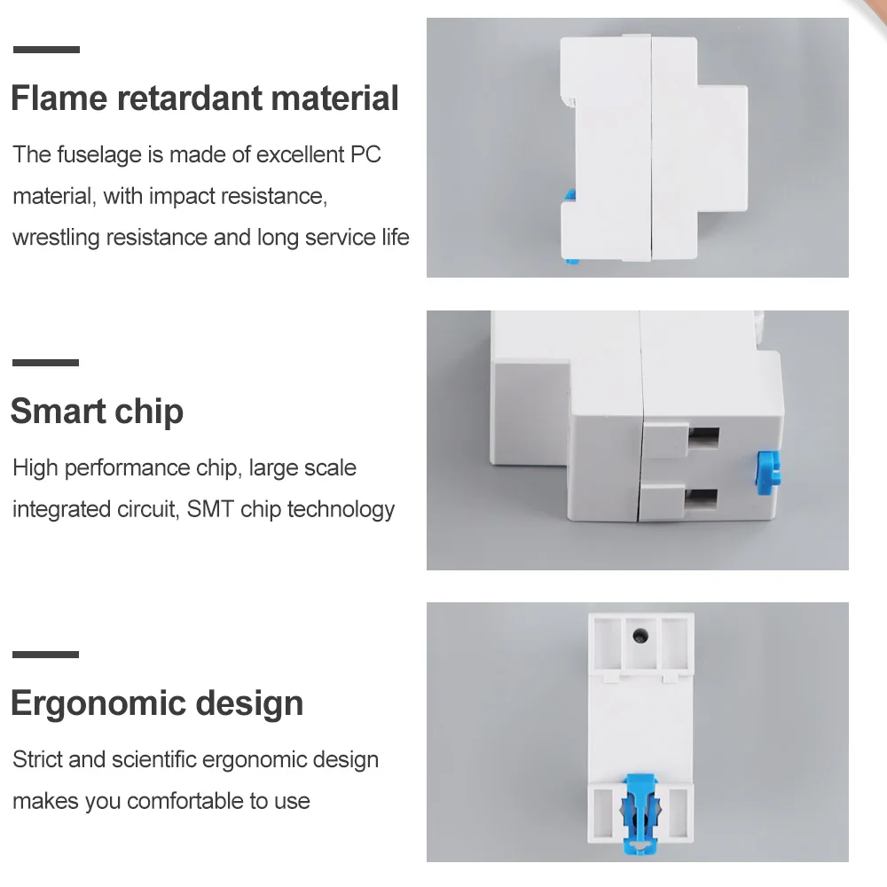 WiFi Relay Digital Electric Energy Meter Tuya Smart Life APP Control Smart Home Timer Remote Control Smart Power Meter