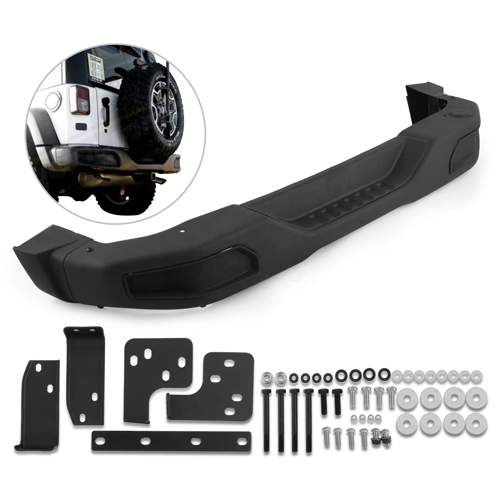 07-17 Jeep Rubicon 10th anniversary rear bumper for jeep jk wrangler