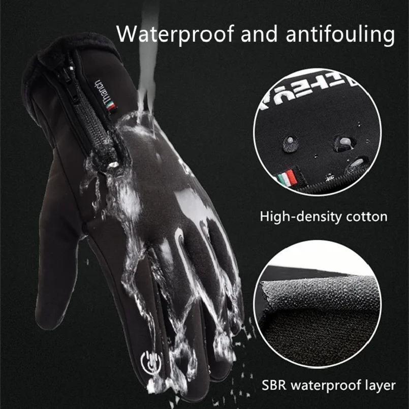Touch Screen Men Cycling Glove - đánh giá và giá Ski Glove Waterproof