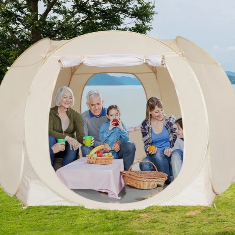 

Быстроавтоматическое открытие купольной палатки, портативный непромокаемый солнцезащитный козырек, палатки для кемпинга, семейное путешествие, снаряжение для кемпинга на ночь