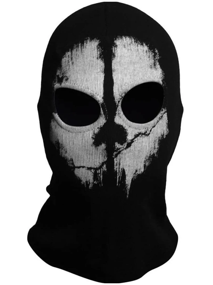 Halloween new mask Black Mask Balaclava Beanies Hats Men Ghost Skull Full Face Warmly Mask Hood Beanie Ggorros Hombre Casquette