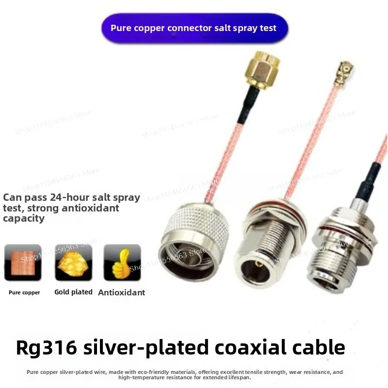 RF Pigtail Jumper Cable (SMA Male to UHF SO239/PL259 Female) - RG316 Crimp Type, 10CM/20CM/30CM/50CM/1M Lengths (Fast Shipping)