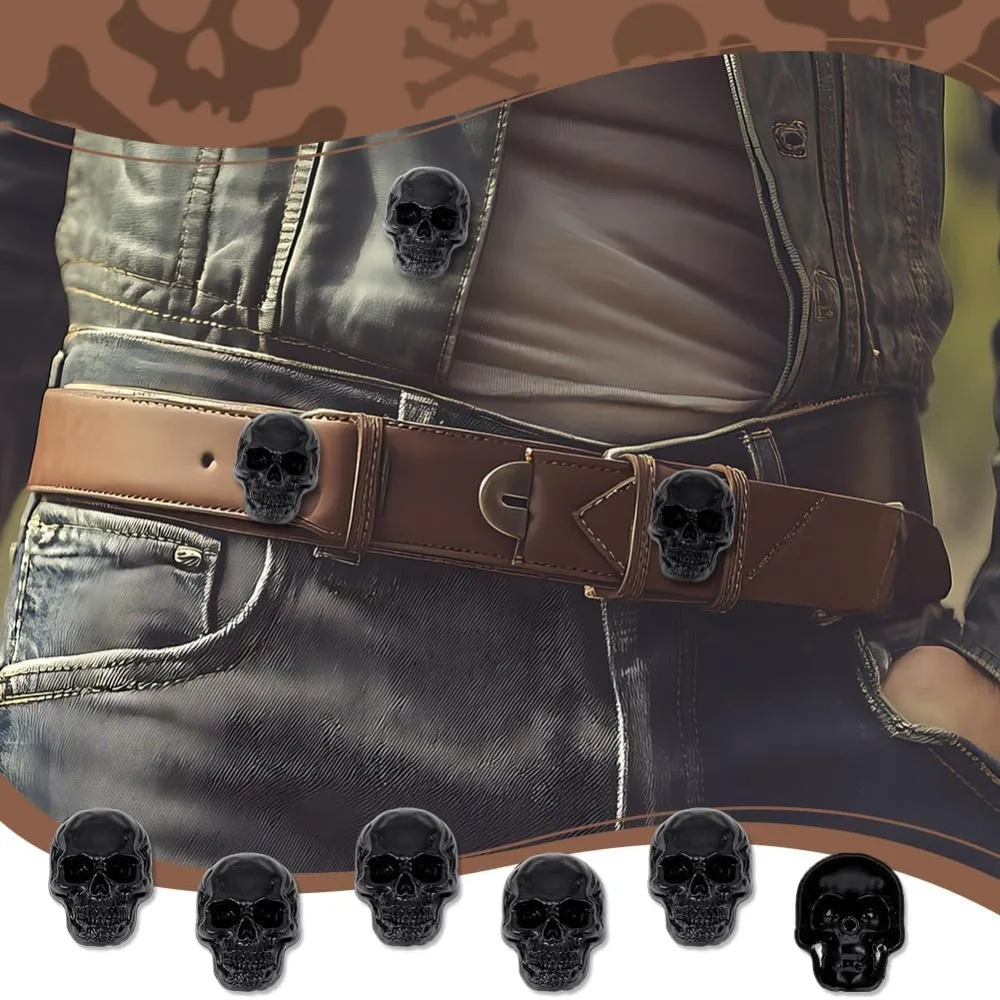 12 قطعة مسمار الجمجمة لتقوم بها بنفسك برشام Conchos الجلود الزخرفية مشبك المسمار الخلفي مشبك لتقوم بها بنفسك برشام Conchos للحرف اليدوية #5