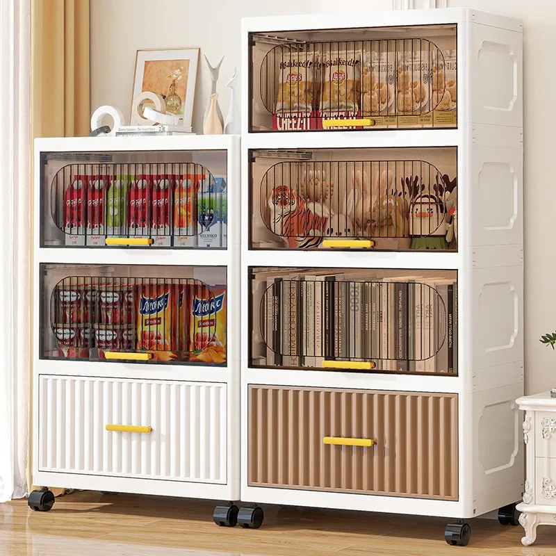 

Multifunction Folding Storage Cabinet Box Closet Organizer Wardrobe Sundries Snack Toys Books Bin Multifunction Storage Cabinet