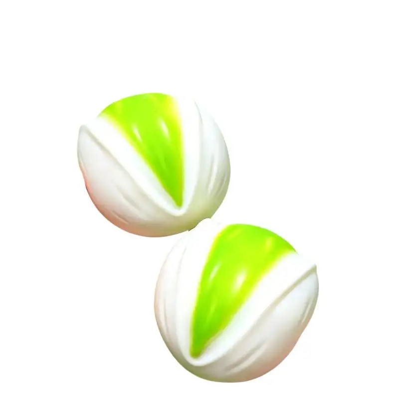 Pistachio Stress Ball Fidget Toy Crunchy Squeeze Toy Round Blocks Filled ASMR Anti Stress Release Hand Relax Gift Toy