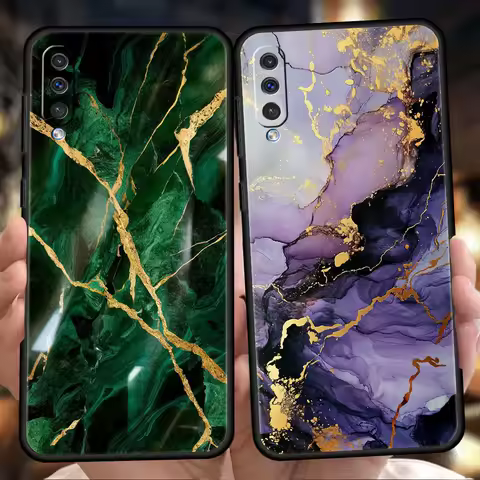 Watercolor Marble Phone Case For Samsung A56 A36 A26 A24 A16 A14 A12 A32 A50 A70 A20E A22 A40 A34 A54 A42 A52 5G A04s A06 Cover