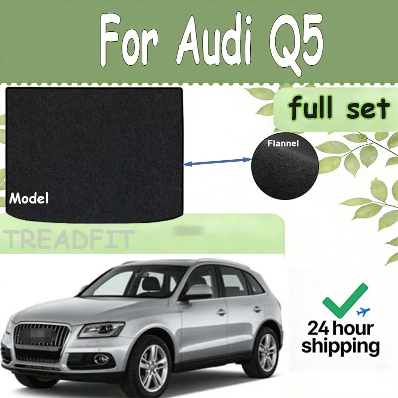 

PRIMEMAT Rear Trunk Mat For Audi Q5 2013-2016 Luggage Floor Accessorie black