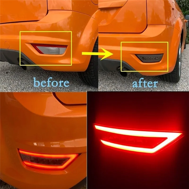 

For Ford Focus 2 MK2 Hatchback Rear Bumper Reflector Light Turn Signal Brake Fog Light Ecosport Escape Kuga