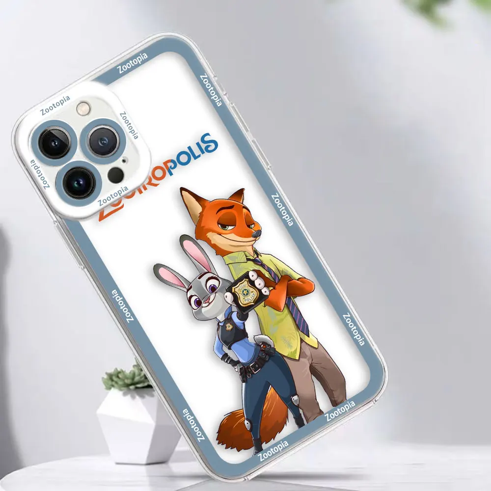 Cover Angel Eyes Clear Phone Case For Xiaomi Redmi Note 13 12 12S 11 11T 11S 10 9 10S 9S Pro Max Plus Case Judy And Nick The Fox