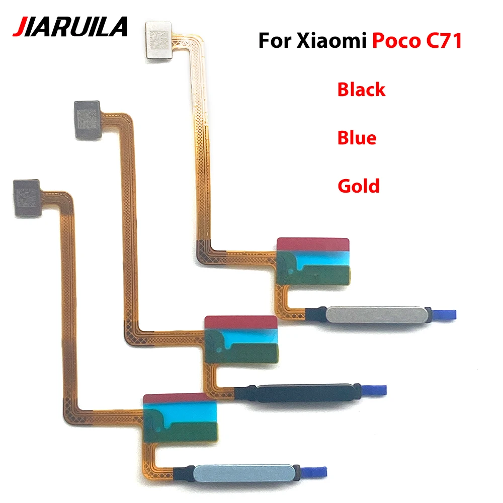

20Pcs/Lot Good For Xiaomi Poco C71 Home Button FingerPrint Touch ID Sensor Flex Cable Ribbon Replacement Parts
