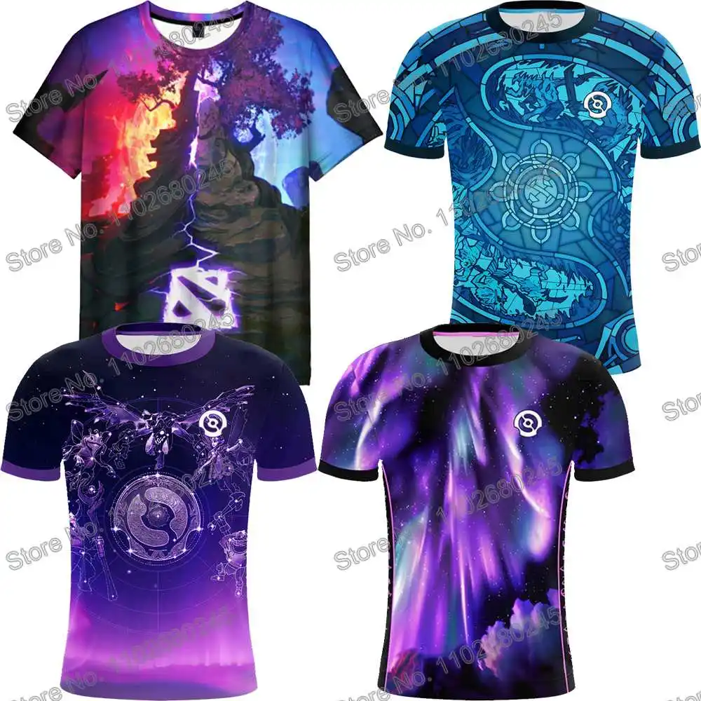 TI 14 2025 Dota 2 تيشيرت صيفي تيشيرت اسم مخصص لعبة رياضات إلكترونية ملابس خارجية قمصان تقنية ملابس لياقة بدنية قمصان تدريب قمصان دراجات جبلية قمصان رياضية قميص #1