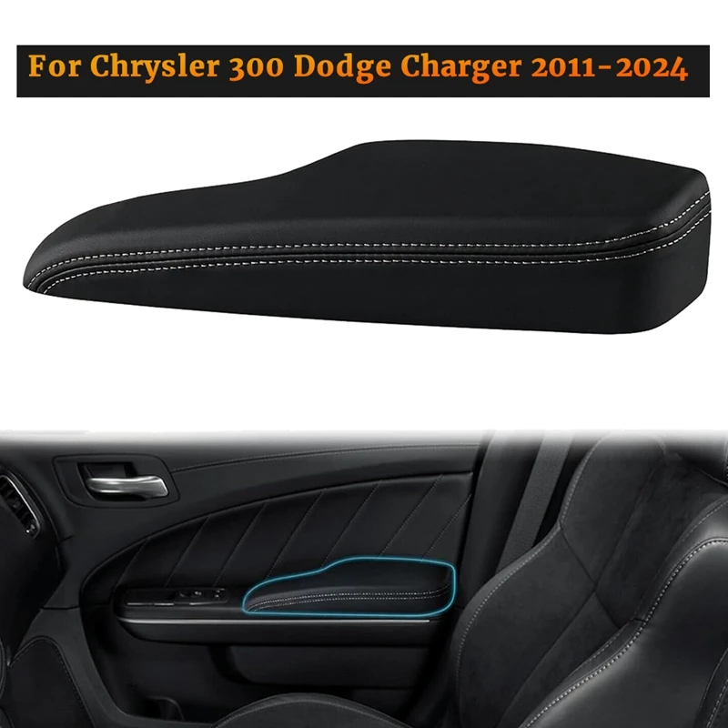 Front Right Arm Rest Door Trim Cover 1WK36DX9AB For Dodge Charger Chrysler 300 2011-2023 Inner Door PU Panel 1WK36DX9AA Parts