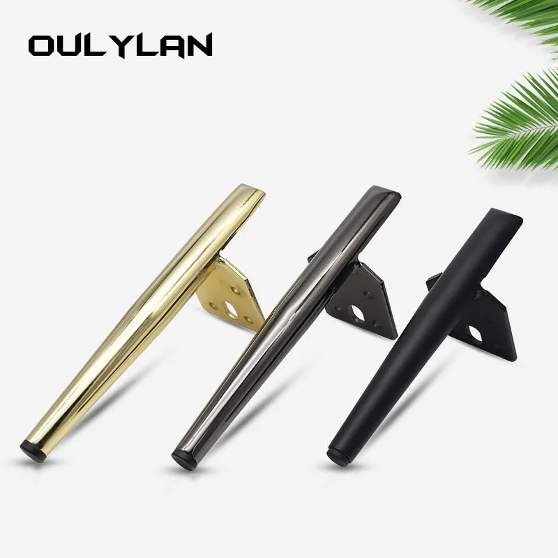 4 pieces of furniture support legs, light luxury furniture cabinet legs, black TV cabinet legs, bathroom cabinet support legs