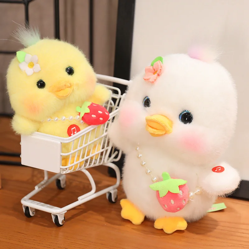 Kawaii Cartoon Duck Plush Doll Pendant Pillow Press To Make A Quack Goose Plush Toy Super Soft For Boys And Girls Christmas Gift