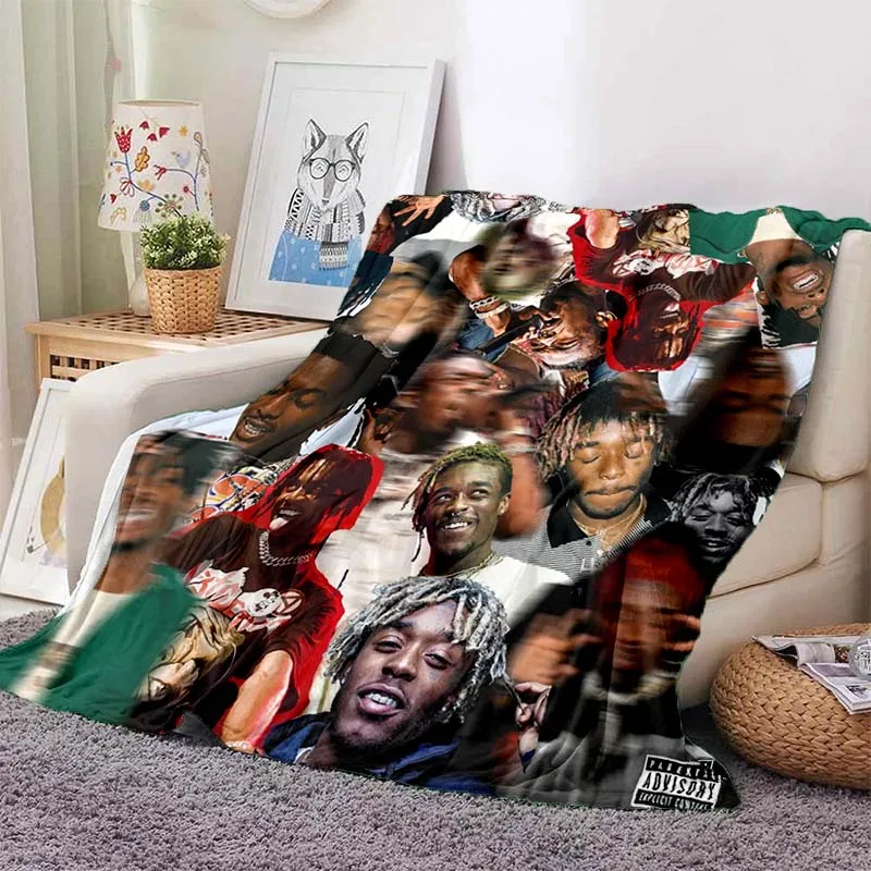 Playboi Carti Red Album Blanket Hip-pop Music Art Poster Blanket Portable Home Travel Office Blanket