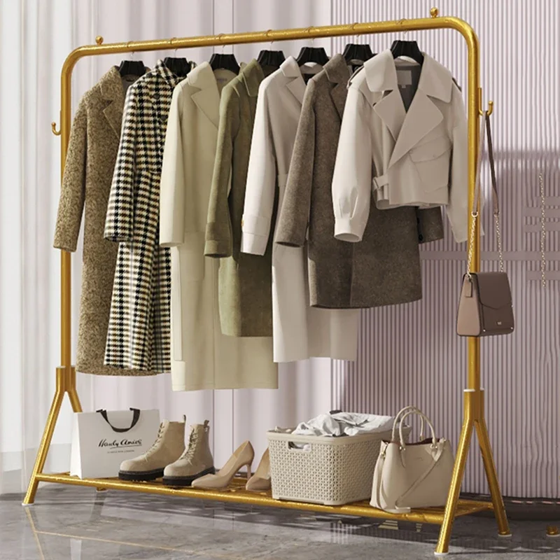 Cintre sur pied pour vestes et manteaux, rangement pour vêtements, chambre à coucher, salon, quatuor