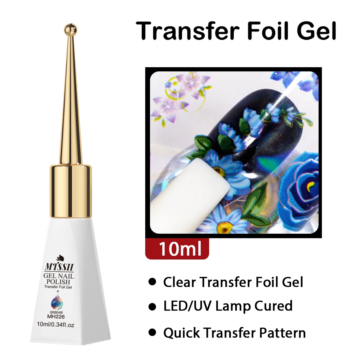 10ml Transfer Foil Gel Nail Po - Transfer Paper Carbon ulasan dan harga