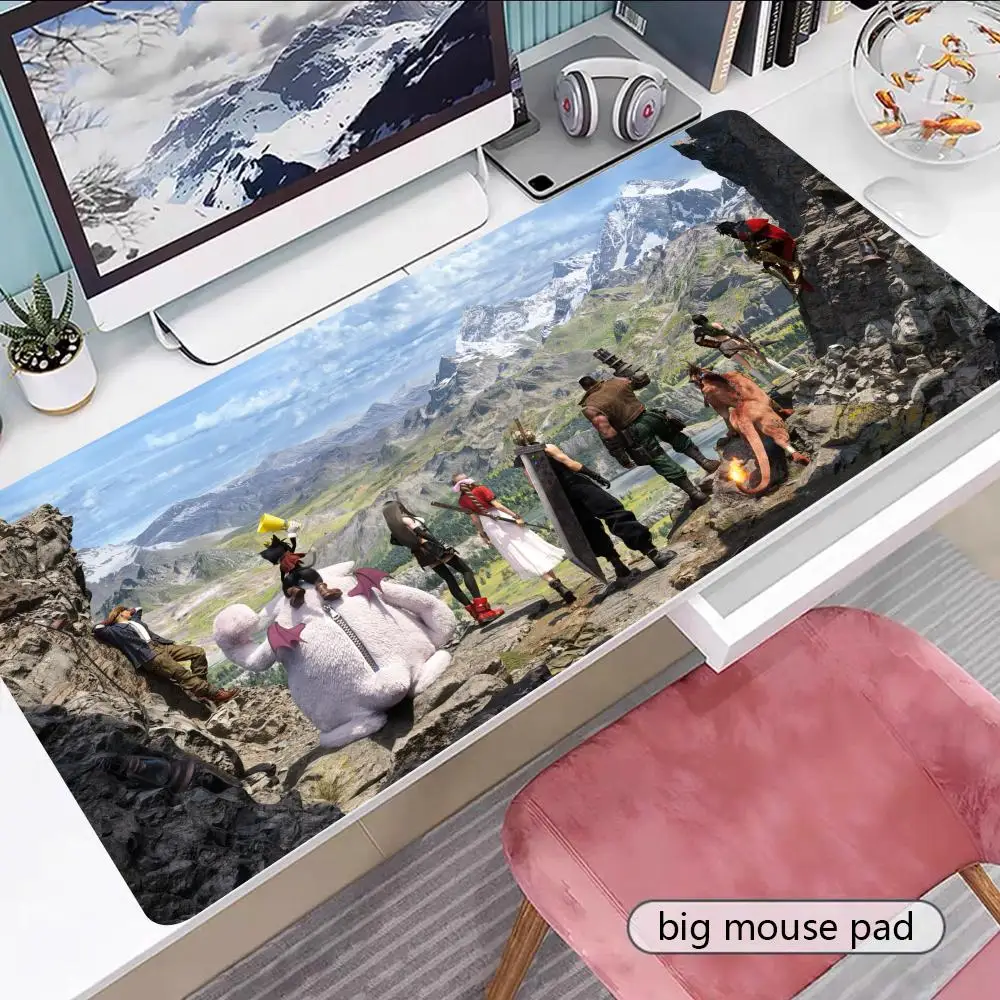 

FINAL FANTASY VII REBIRTH Mouse Pad Gamer Keyboard Mouse Mat Rubber Cartoon Big Motbook Computer PC Mousepad