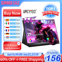 UPERFECT UGame J7 2K 144Hz Portable Monitor 17.3 Inch 2560x1440P IPS Screen For Gaming Travel Laptop PC PS4/5 Switch HDR Display