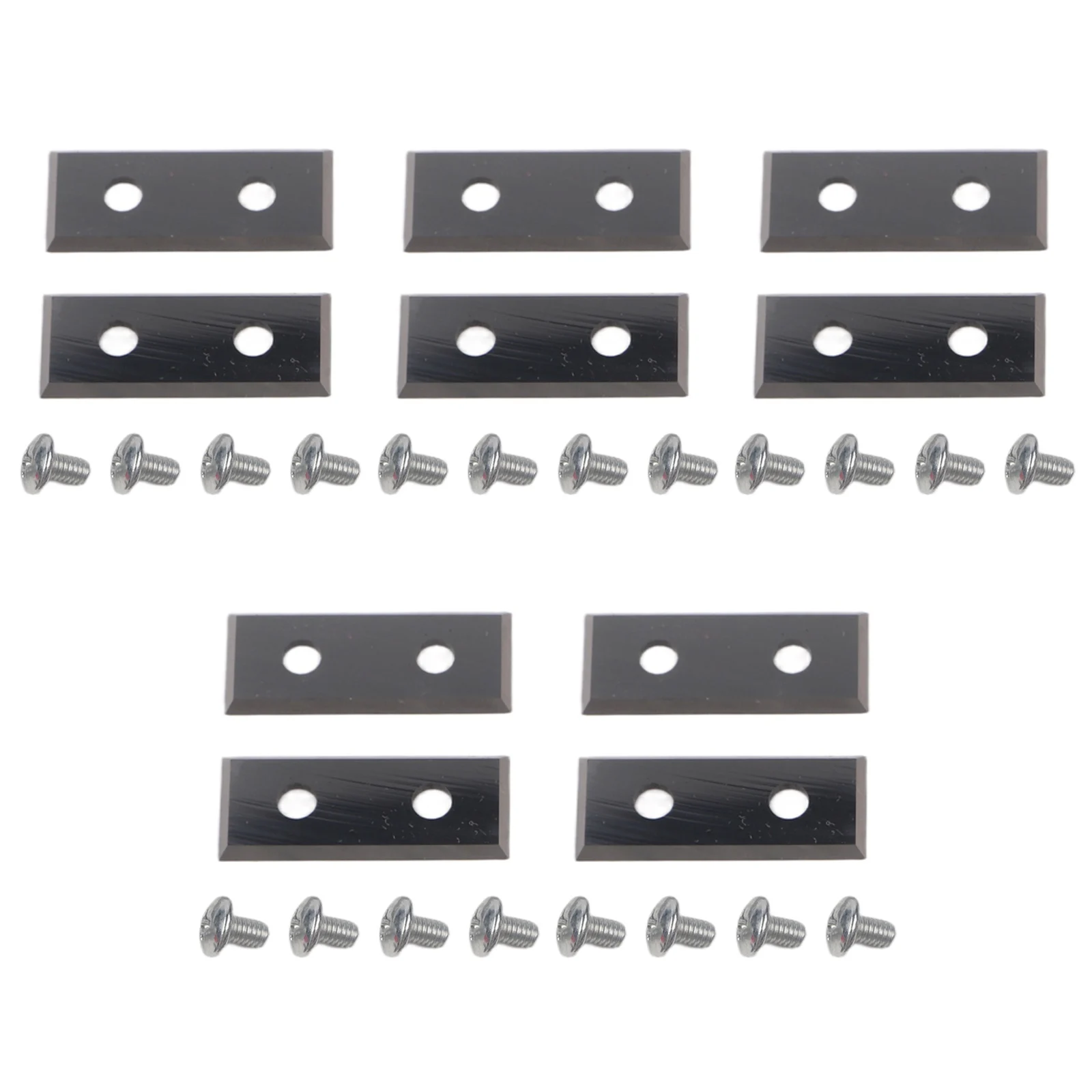 10 Indexable Cutting Inserts for Reversible Flat Punching Machines 30 x 12 x 1 5 mm 4 Cutting Edges for Woodworking