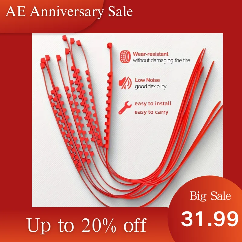 

Essential 20-Piece Double Groove Car Snow Chains: Your Winter Driving Safety Net