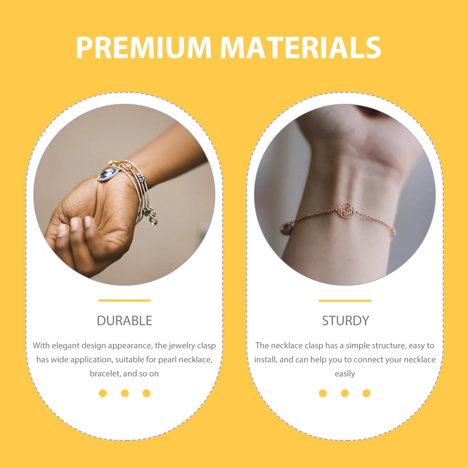 

Clasp Shell Necklace Buckle Pearl DIY Bracelet Copper Clasps for Jewelry Making