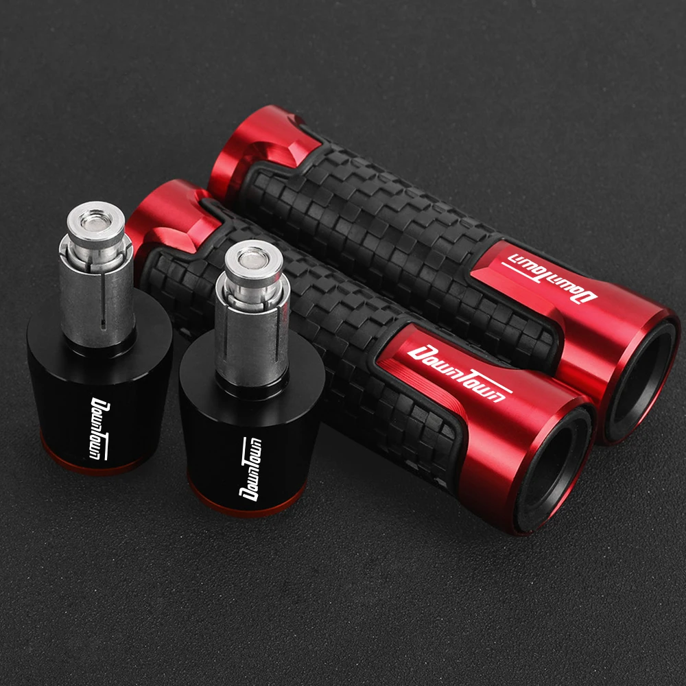 7/8\'\' 22mm Handlebar Grips Motorcycle FOR KYMCO DOWNTOWN 125/200/300/350/350i Handle Bar Cap Grip End Plugs 2021 2022 2023 2024