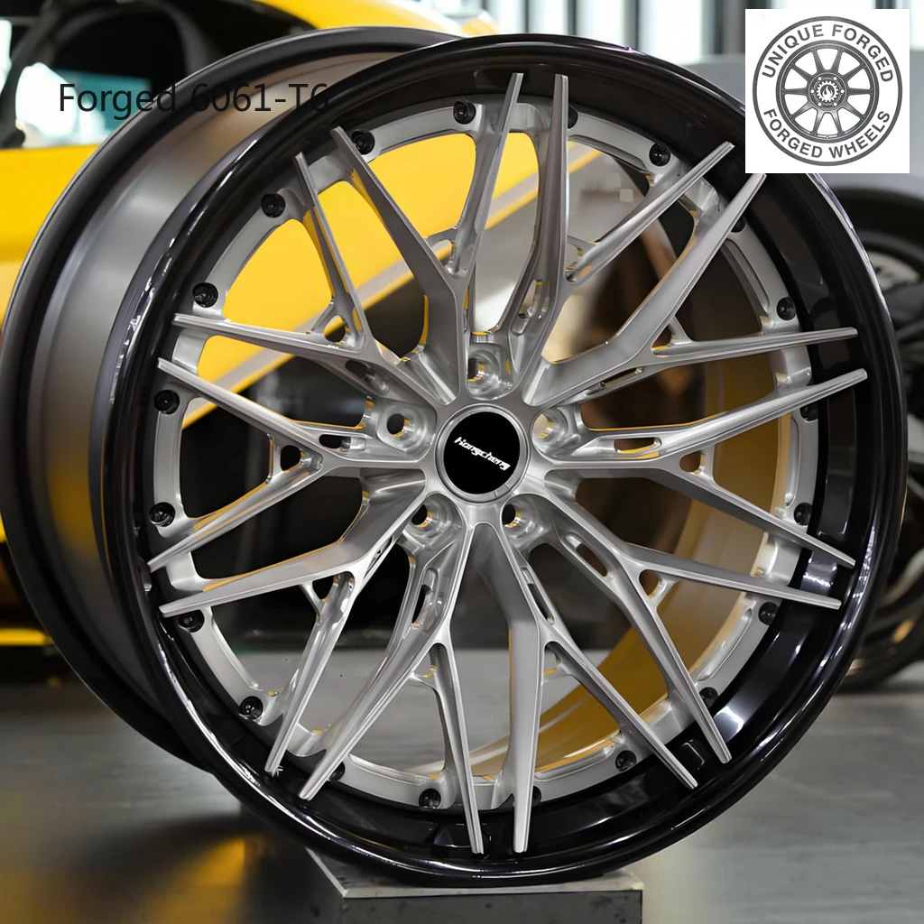 

New model of 26Multi Spoke 2-piece Forged Wheels 15 16 17 18- 24 Inch 5x120 5x114.3 Deep Concave Passenger Car Rims for