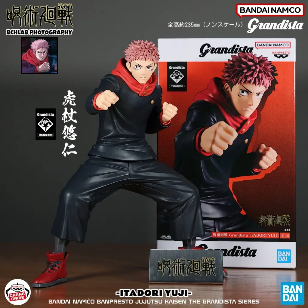 Bandai BANPRESTO Jujutsu Kaisen Grandista Yuji Itadori Collectible Model Desktop Display Anime Figure Birthday Gift In Stock