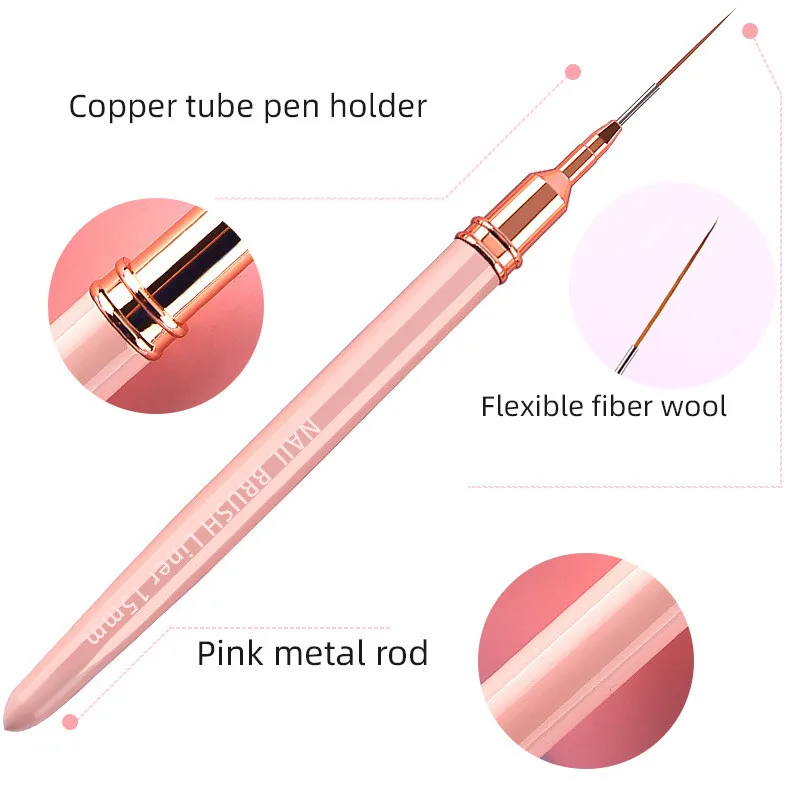

1/5Pcs Nail Art Liner Brushes Set Elongated Lines Striping Drawing UV Gel Painting Nail Design Pen Professional Manicure Tool