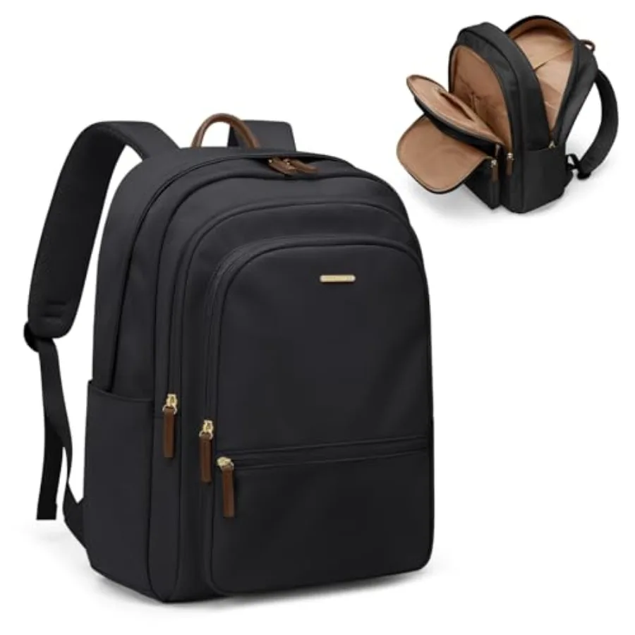 

15.6 Inch Women's Laptop Backpack, Water Resistant Work College Travel Daypack, Everyday Commuter Bag for Teacher Nurse
