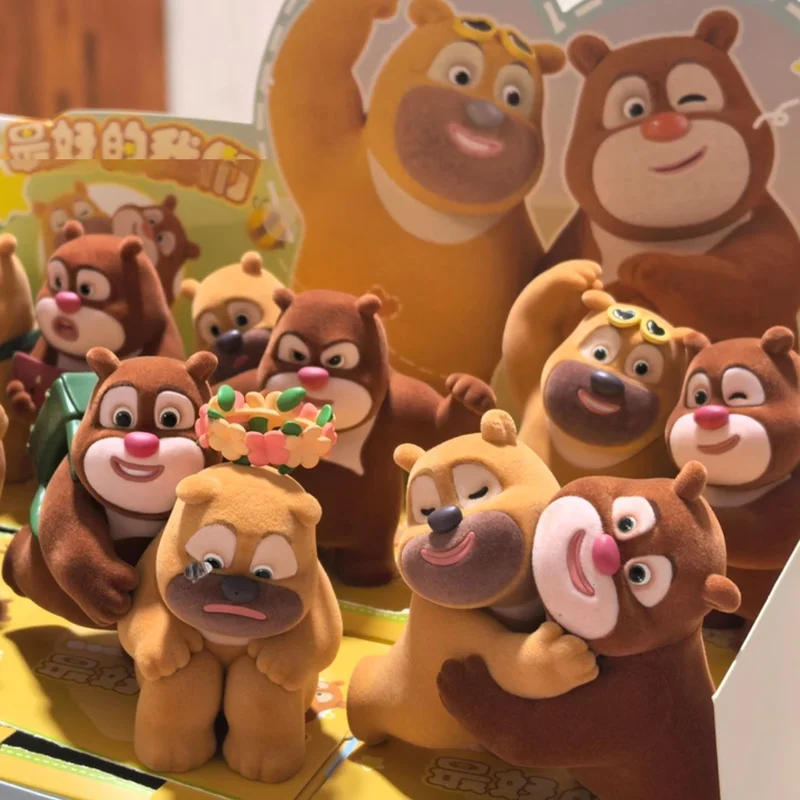 

Boonie Bears Infested Beat Of Us Series слепая коробка медведь большой Xiong Er Kawayi флокирование маленькая ручная игрушка настольные украшения подарки