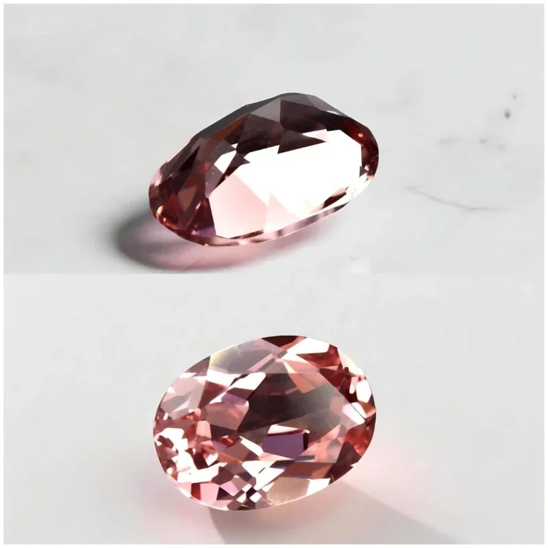 Lab Grown Padparadscha Red Lotus Color Oval Shape VVS1 for Advanced Charms Jewelry Making Materials with Certificate Wholesale 2