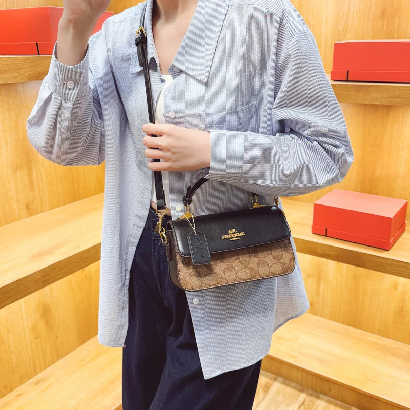 2025 Bolso con estampado vintage, bolso de lujo con asa superior para mujer, bolso de hombro texturizado, bolso retro para ir al trabajo, bolso cruzado artístico ​