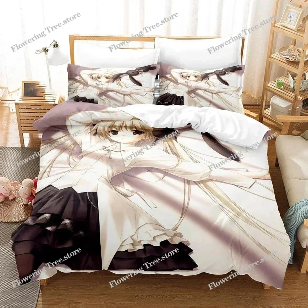 

3D Printed Yosuga No Sora Kasugano Bedding Set Anime Duvet Cover Double Twin Full Queen King Adult Kids Quilt Cover029963