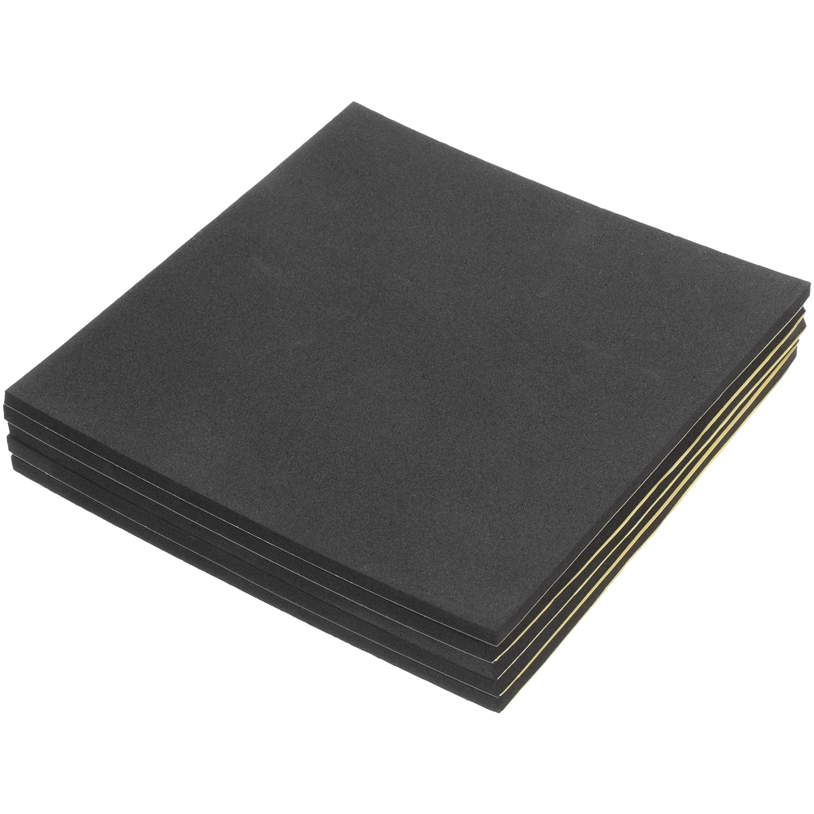 

5 pcs Anti Vibration Pads Shock Absorbing Adhesive Waterproof Insulation Mat 150X150X5Mm Black For Doors Furniture Cars