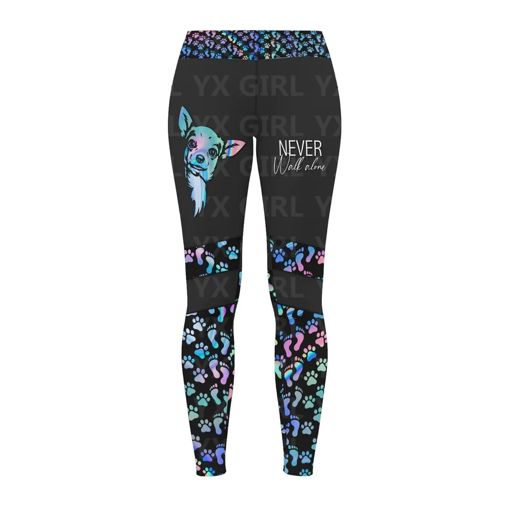 Mallas de barman para mujer, Leggings con estampado 3D, color negro y rosa, regalo