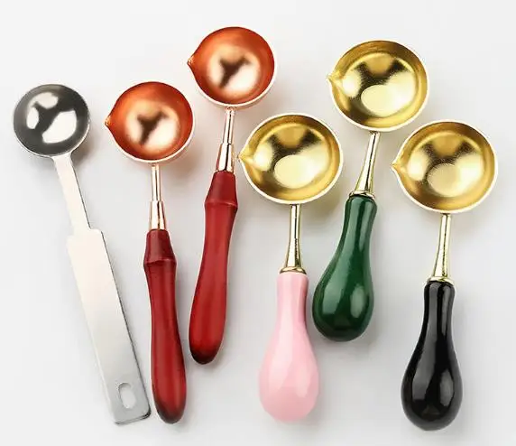 High Quality Stainless Steel Spoon Wax Seal Spoon For Melt Wax Melted Dissolve Wax Spoon DIY Craft Anti Hot Wax Seal Stamp Spoon