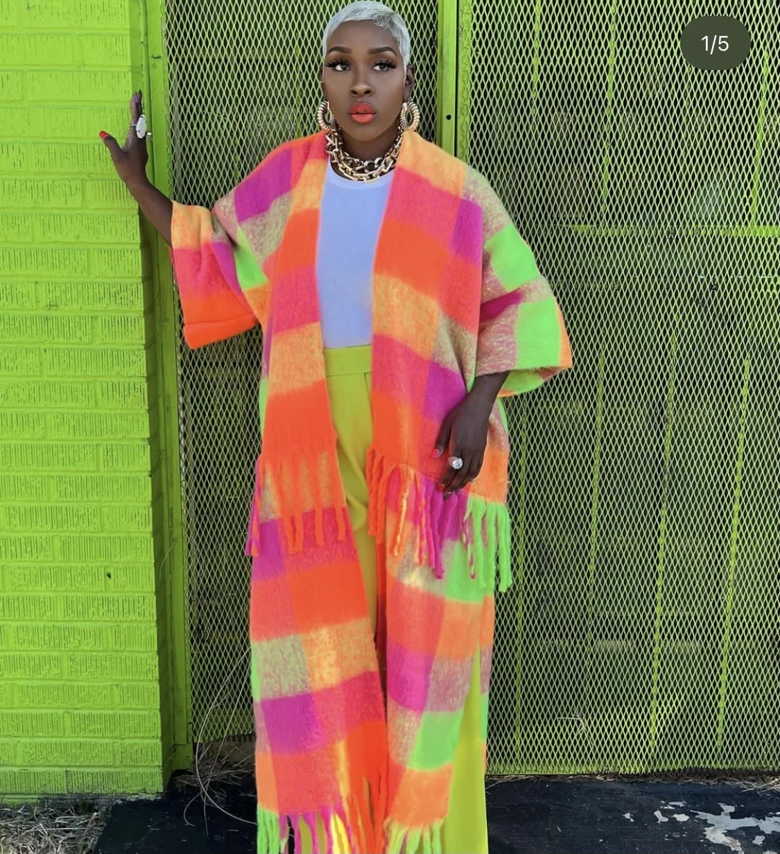 New Winter Fashion American Blogger Design Long Open Front Sweater Plus African Lady XMas Holiday Streetwear Loose Kimonos