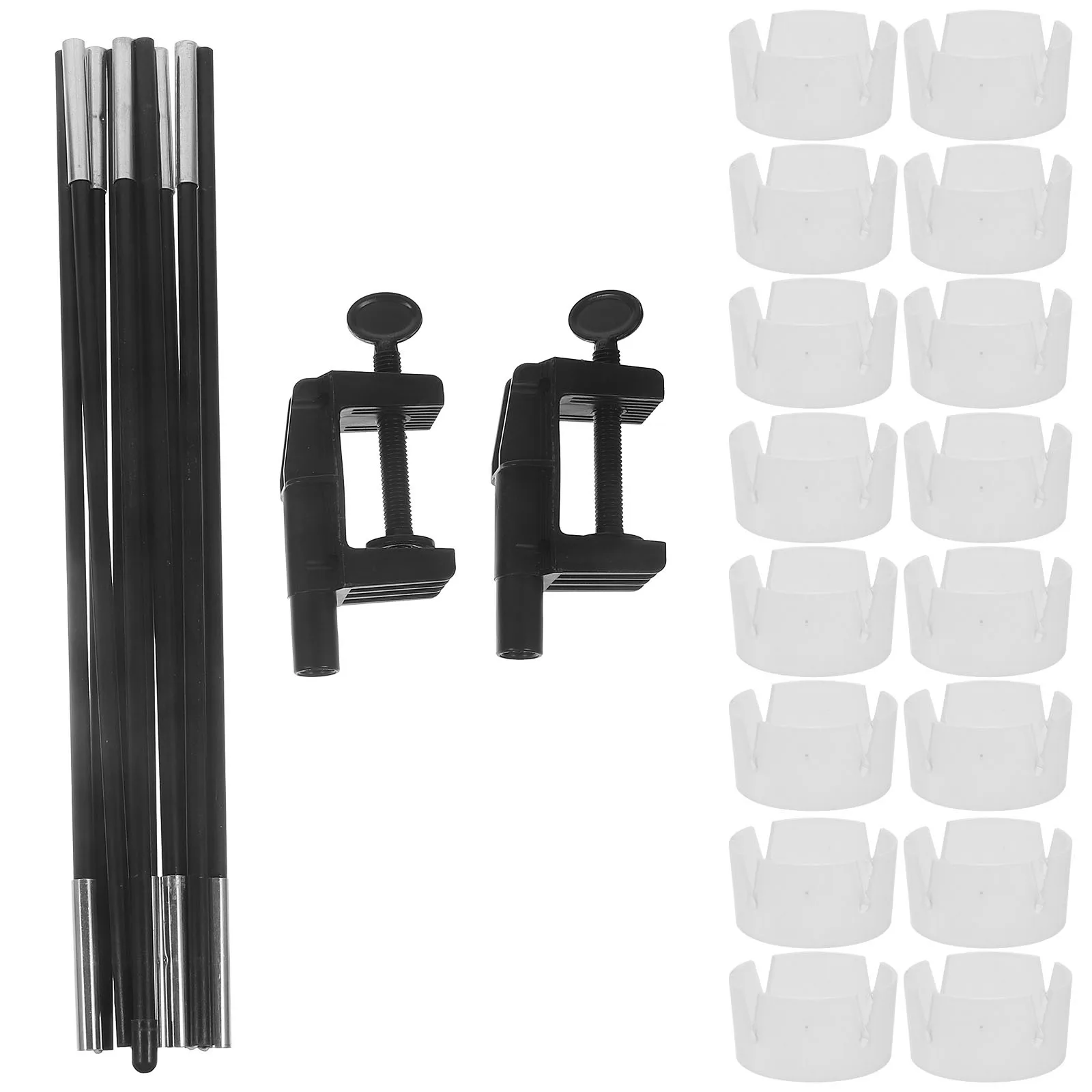 

1Set Fiber Rod Balloon Arch Stand Adjustable Table Clips Balloon Holder Kit for Wedding Birthday Party Centerpieces