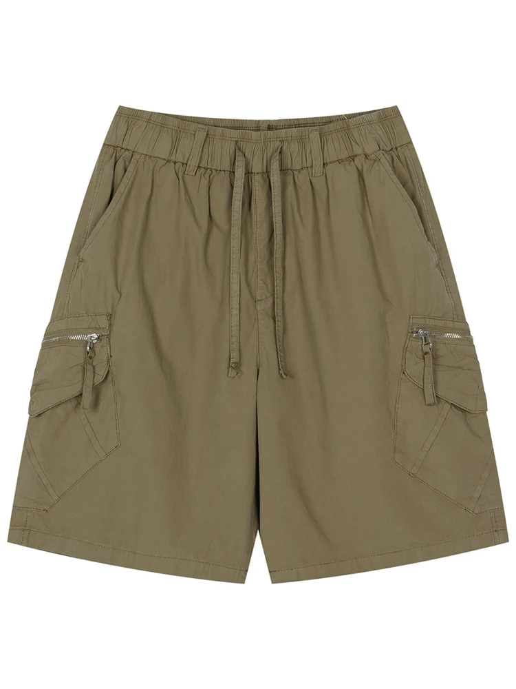 

Мужские повседневные шорты в американском стиле, весна-лето, новые, свободные, универсальные, модные, с завязками, для отдыха, трендовые, брендовые, с карманами...