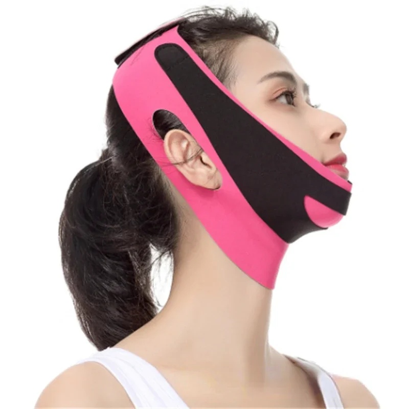 Face Slimming Bandage V Line Facial Shaper Elastic Double Chin Remover Lift Up Belt Face Massager Women Strap Skin Beauty Care