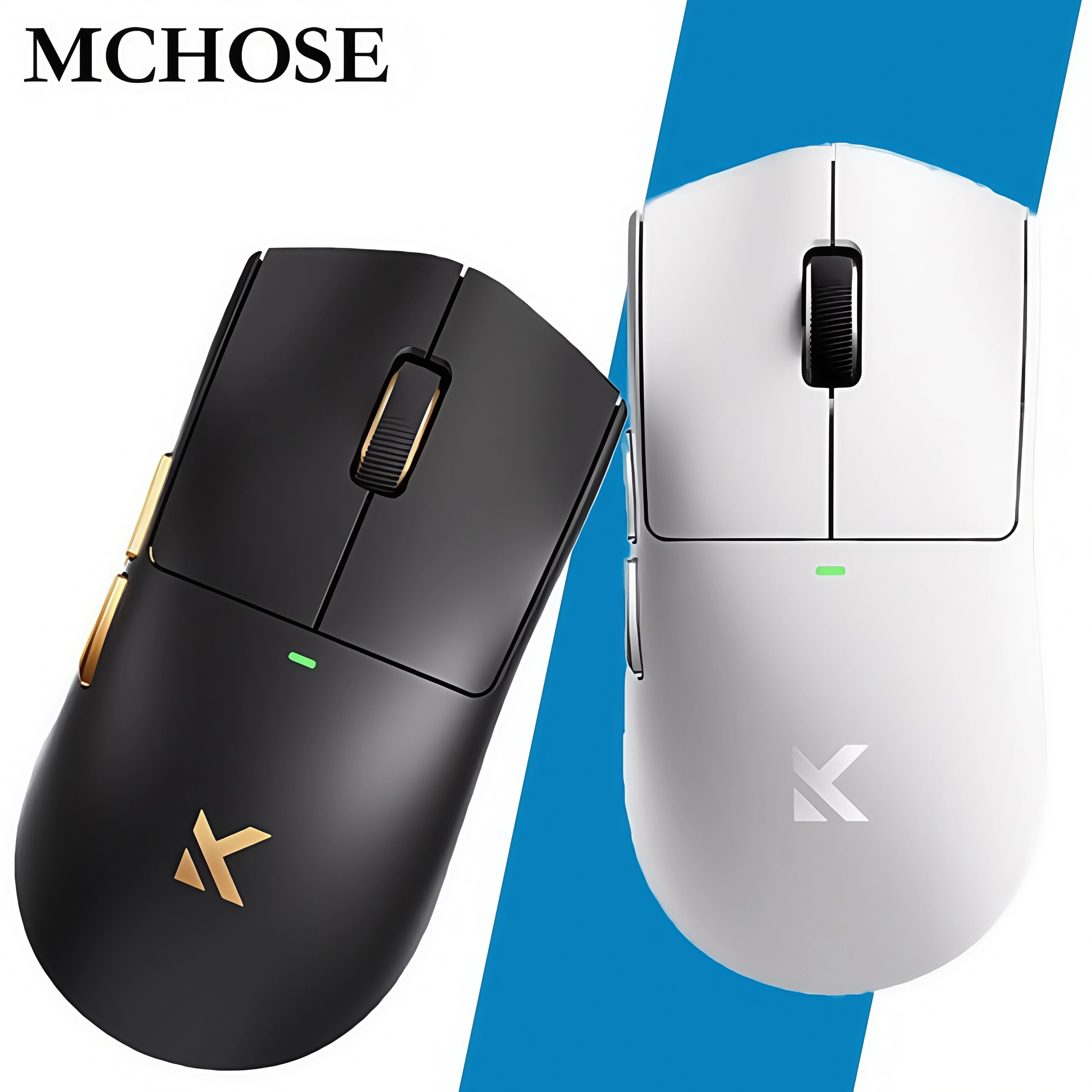 

MCHOSE K7 Ultra 4200DPI 750IPS Трехрежимная PAW3950 Легкая двойная беспроводная игровая офисная мышь для киберспорта 8K