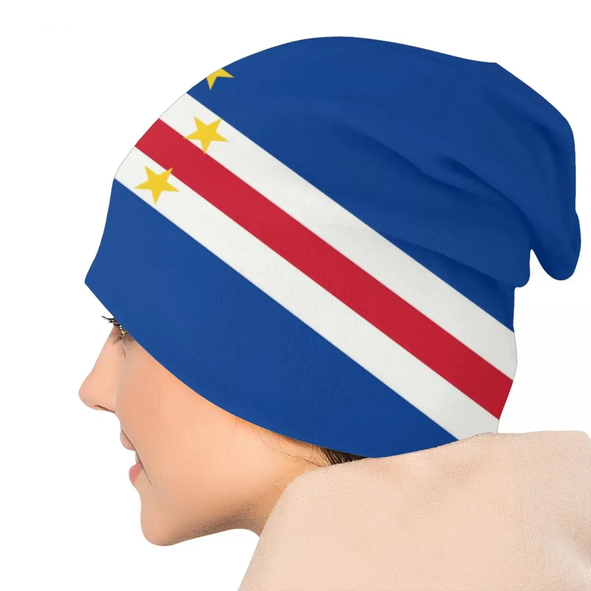 Cape Verde Flag Skullies Beanies Caps Men Women Unisex Cool Winter Warm Knitting Hat Adult Bonnet Hats