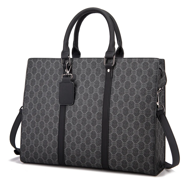 Bolso Popular de moda para hombre, maletines de negocios de gran capacidad, bolso versátil para ordenador portátil juvenil de alta calidad, bolso de lujo de diseñador