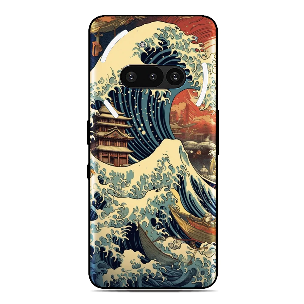 اليابان كاناغاوا غطاء ل LG الجناح المخملية K22 K61 K50 K51s K52 K20 K40 Q6 Q7 Stylo 5 6 G8X G6 G7 G8 V40 V50 V60 ThinQ جراب هاتف #5