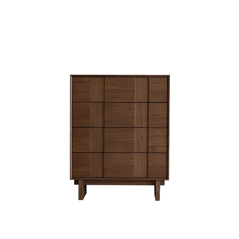 

Medieval three four five chest cabinet, all solid wood locker, black walnut storage cabinet, drawer cabinet, living room bedroo