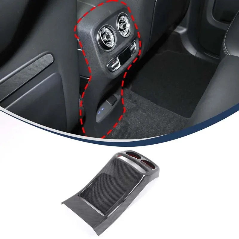 For Mercedes-Benz G-Class G500 W463 2025+ Real carbon fiber car rear air outlet mask decorative sticker car interior accessories